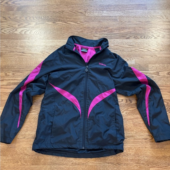 Wilson Jackets & Blazers - NWOT Wilson Women's Black and Pink windbreaker Jacket